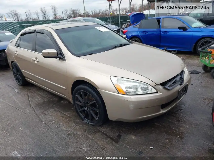 1HGCM66575A080245 2005 Honda Accord 3.0 Ex