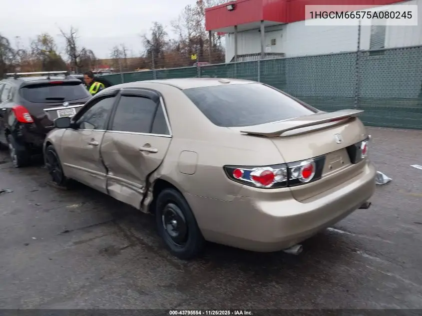 1HGCM66575A080245 2005 Honda Accord 3.0 Ex