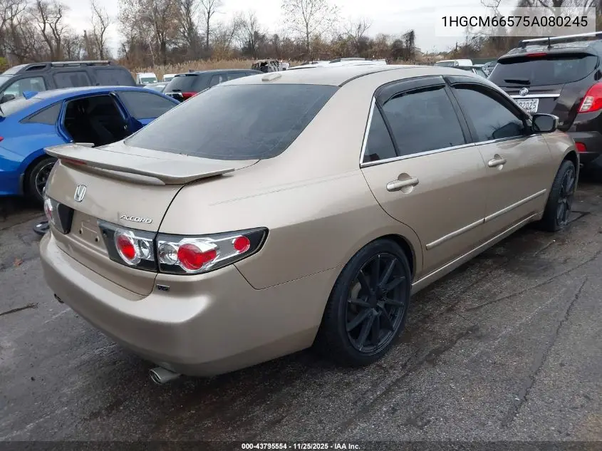 1HGCM66575A080245 2005 Honda Accord 3.0 Ex
