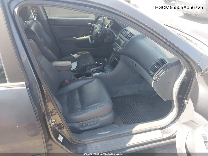 2005 Honda Accord 3.0 Ex VIN: 1HGCM66505A056725 Lot: 45626789