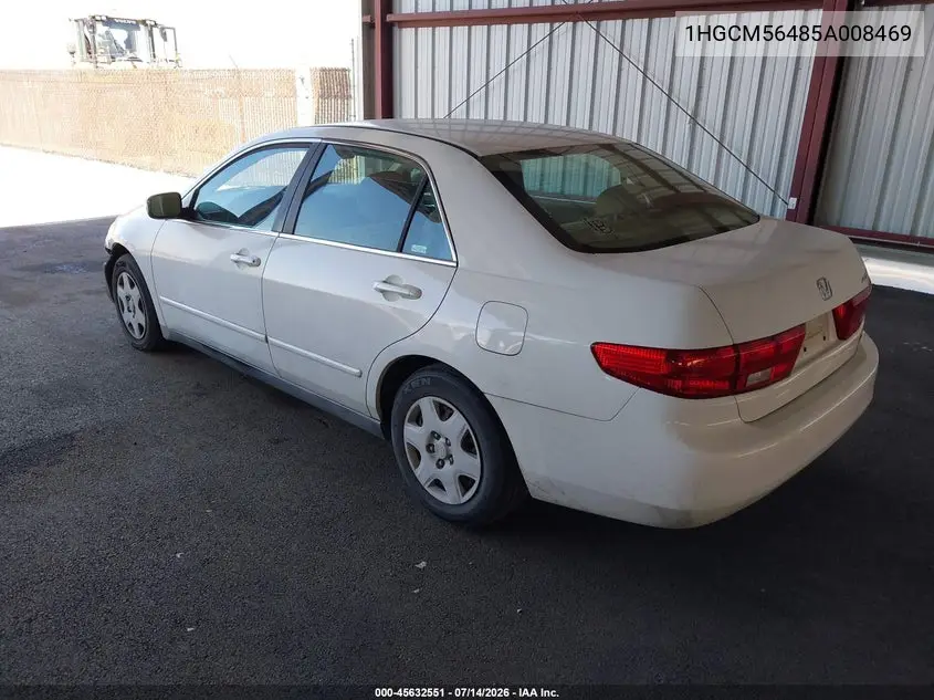 2005 Honda Accord 2.4 Lx VIN: 1HGCM56485A008469 Lot: 45632551