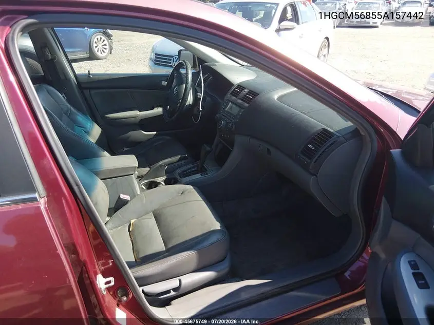 2005 Honda Accord 2.4 Ex VIN: 1HGCM56855A157442 Lot: 45675749