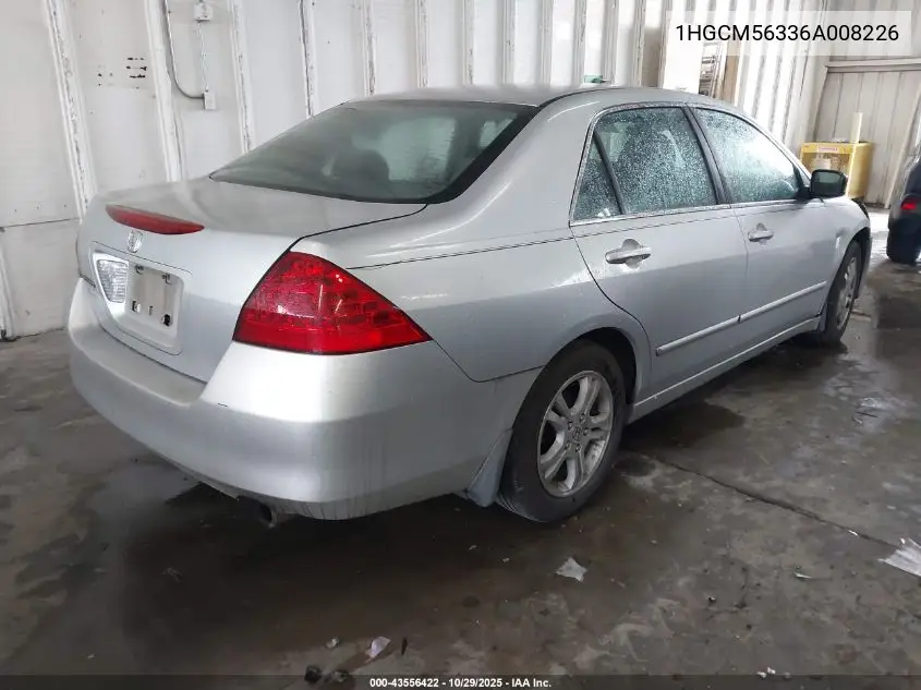 1HGCM56336A008226 2006 Honda Accord 2.4 Se