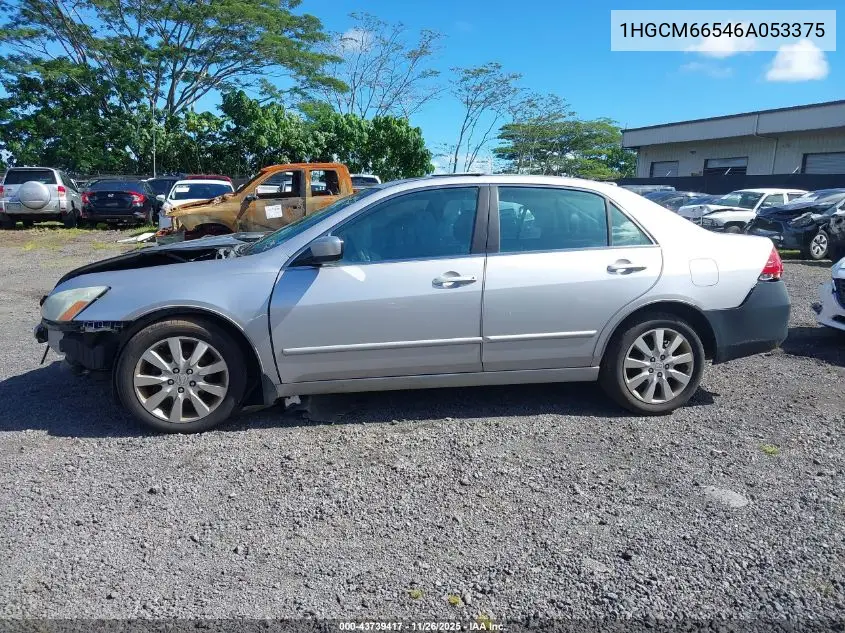 1HGCM66546A053375 2006 Honda Accord 3.0 Ex