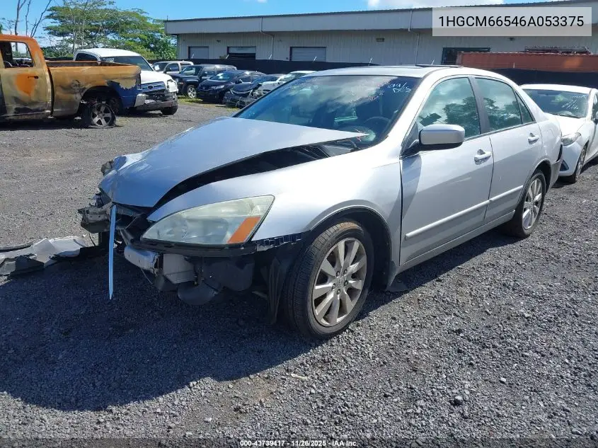 1HGCM66546A053375 2006 Honda Accord 3.0 Ex