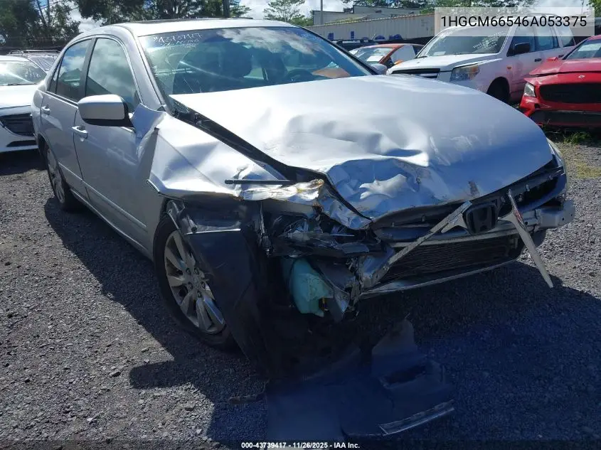 1HGCM66546A053375 2006 Honda Accord 3.0 Ex