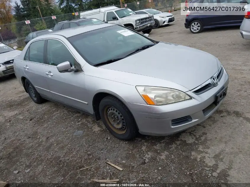 JHMCM56427C017396 2007 Honda Accord 2.4 Lx