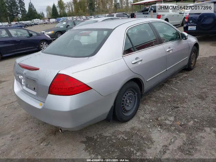 JHMCM56427C017396 2007 Honda Accord 2.4 Lx