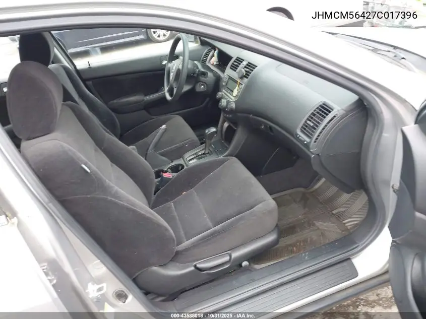 JHMCM56427C017396 2007 Honda Accord 2.4 Lx