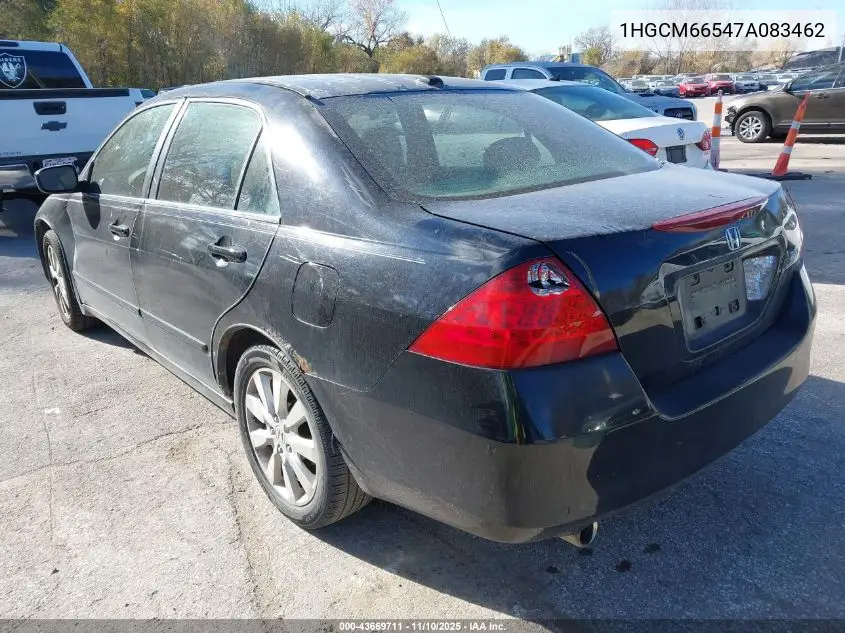 1HGCM66547A083462 2007 Honda Accord 3.0 Ex