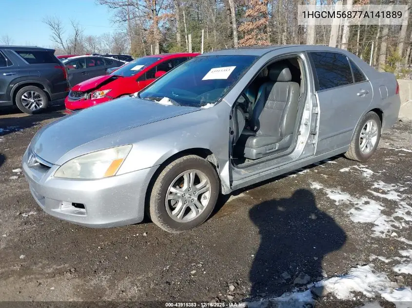 1HGCM56877A141889 2007 Honda Accord 2.4 Ex