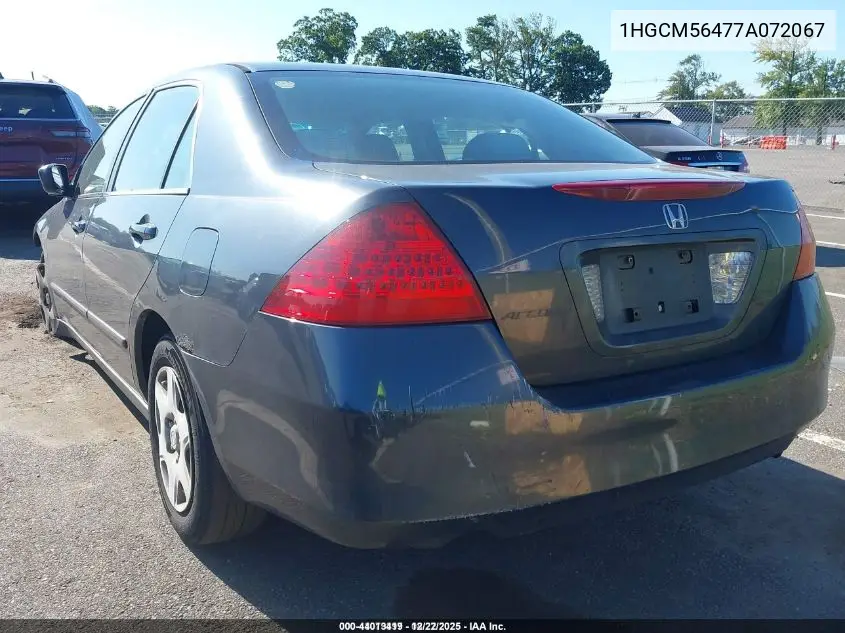 1HGCM56477A072067 2007 Honda Accord 2.4 Lx