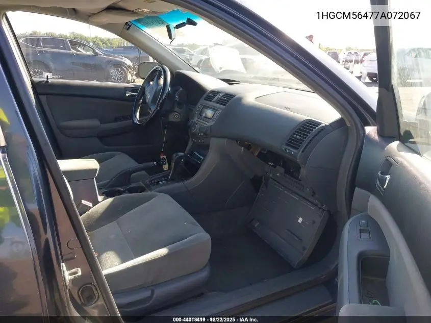 1HGCM56477A072067 2007 Honda Accord 2.4 Lx