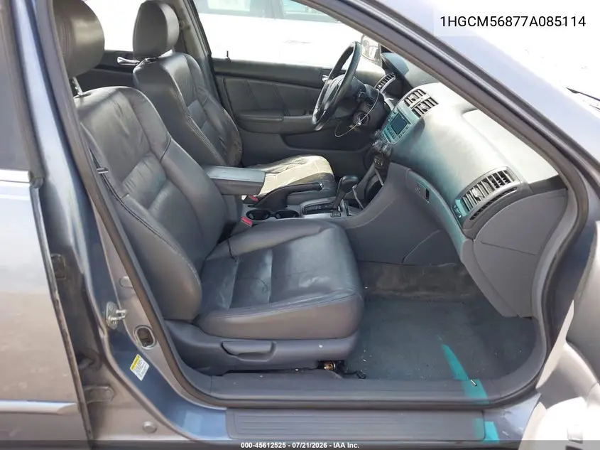 2007 Honda Accord 2.4 Ex VIN: 1HGCM56877A085114 Lot: 45612525