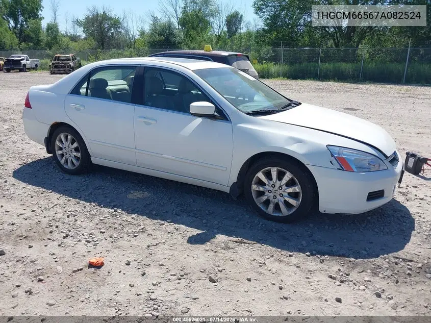 2007 Honda Accord 3.0 Ex VIN: 1HGCM66567A082524 Lot: 45626021
