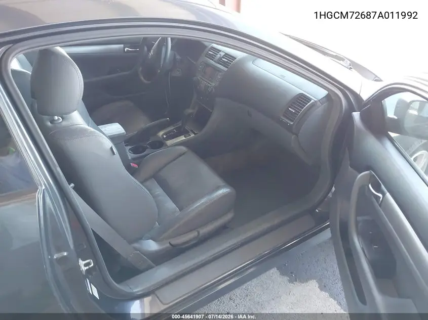 2007 Honda Accord 2.4 Ex VIN: 1HGCM72687A011992 Lot: 45641907