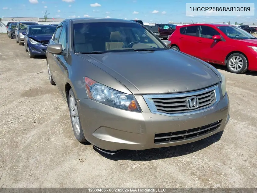 2008 Honda Accord Exl VIN: 1HGCP26868A813089 Lot: 12639485