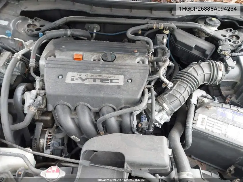 1HGCP26888A094234 2008 Honda Accord 2.4 Ex-L