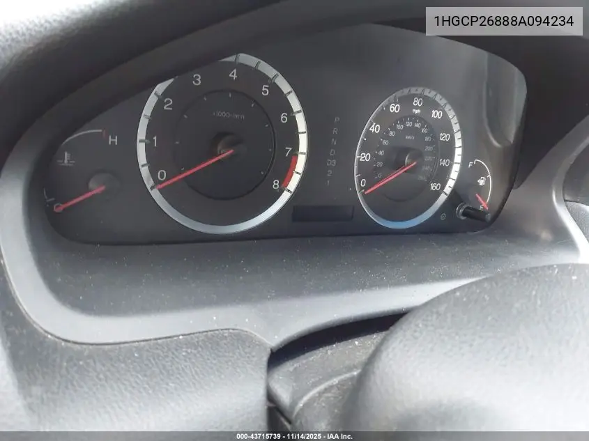 1HGCP26888A094234 2008 Honda Accord 2.4 Ex-L