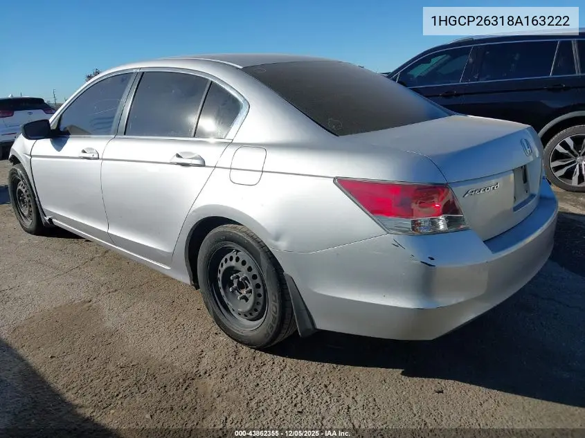 1HGCP26318A163222 2008 Honda Accord 2.4 Lx