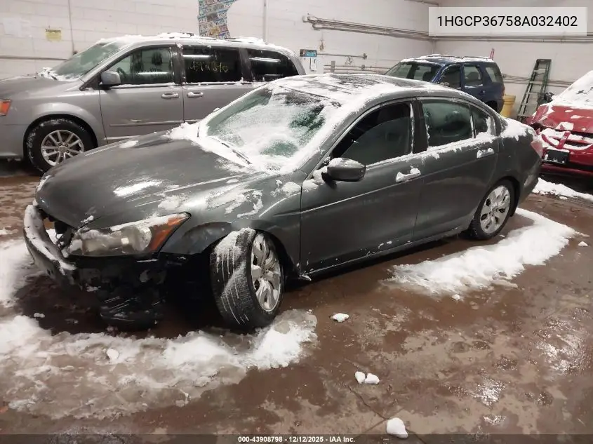 1HGCP36758A032402 2008 Honda Accord 3.5 Ex