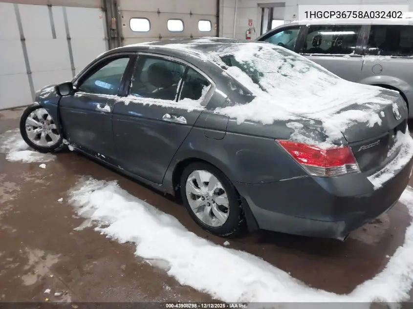 1HGCP36758A032402 2008 Honda Accord 3.5 Ex