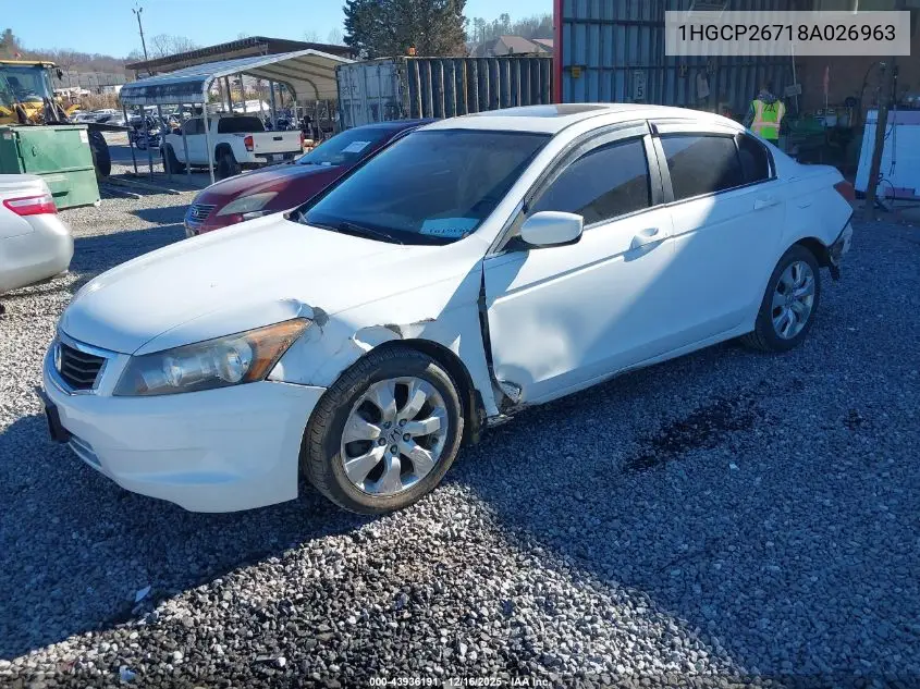 1HGCP26718A026963 2008 Honda Accord 2.4 Ex