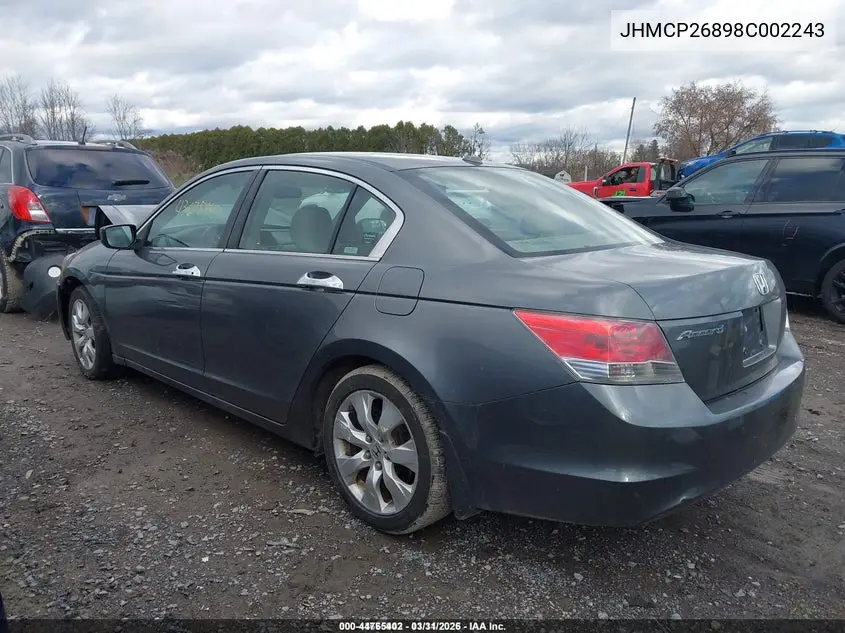 JHMCP26898C002243 2008 Honda Accord 2.4 Ex-L