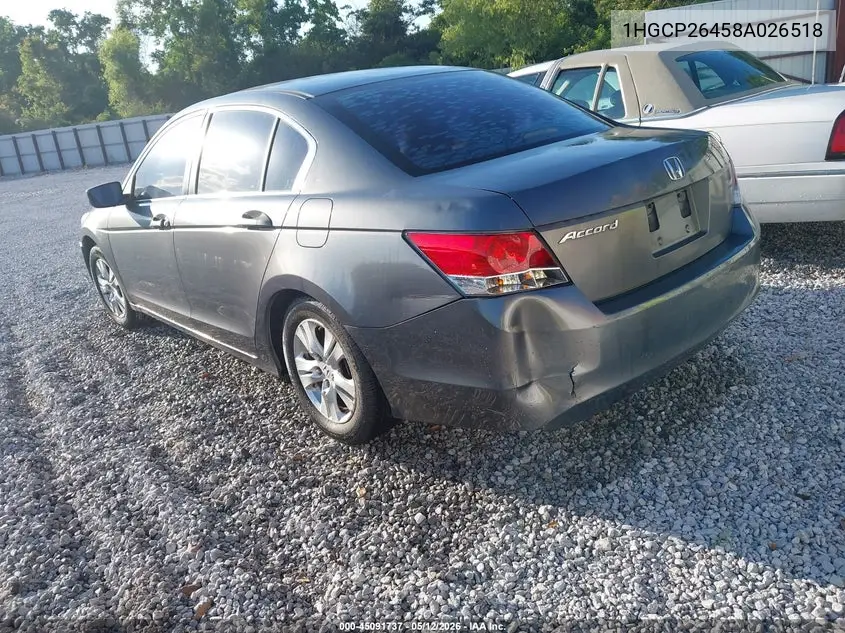 1HGCP26458A026518 2008 Honda Accord 2.4 Lx-P