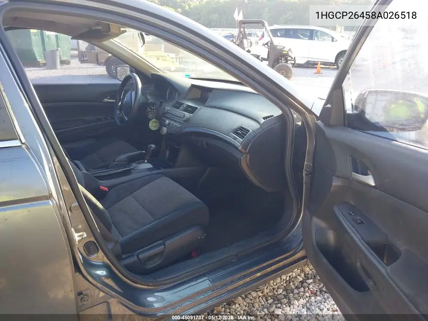 1HGCP26458A026518 2008 Honda Accord 2.4 Lx-P