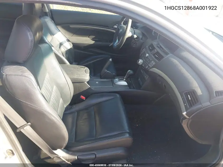 2008 Honda Accord 2.4 Ex-L VIN: 1HGCS12868A001922 Lot: 45569938