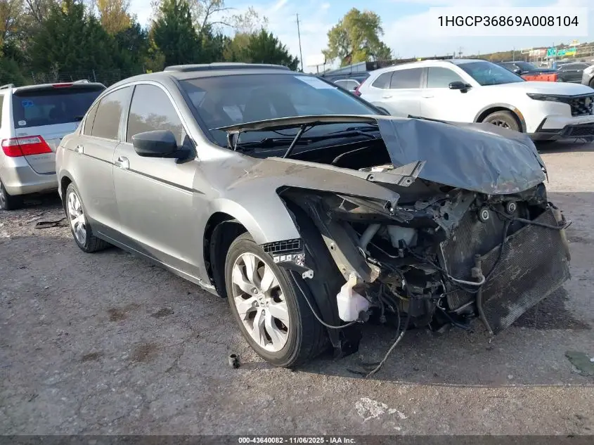 1HGCP36869A008104 2009 Honda Accord 3.5 Ex-L