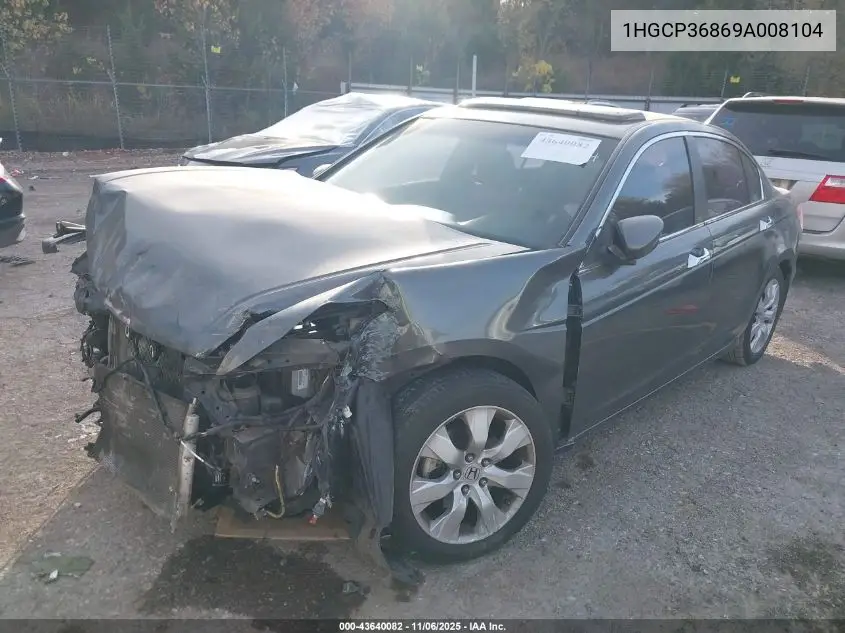 1HGCP36869A008104 2009 Honda Accord 3.5 Ex-L