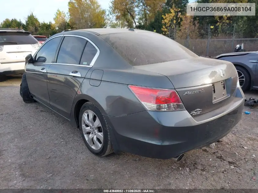 1HGCP36869A008104 2009 Honda Accord 3.5 Ex-L
