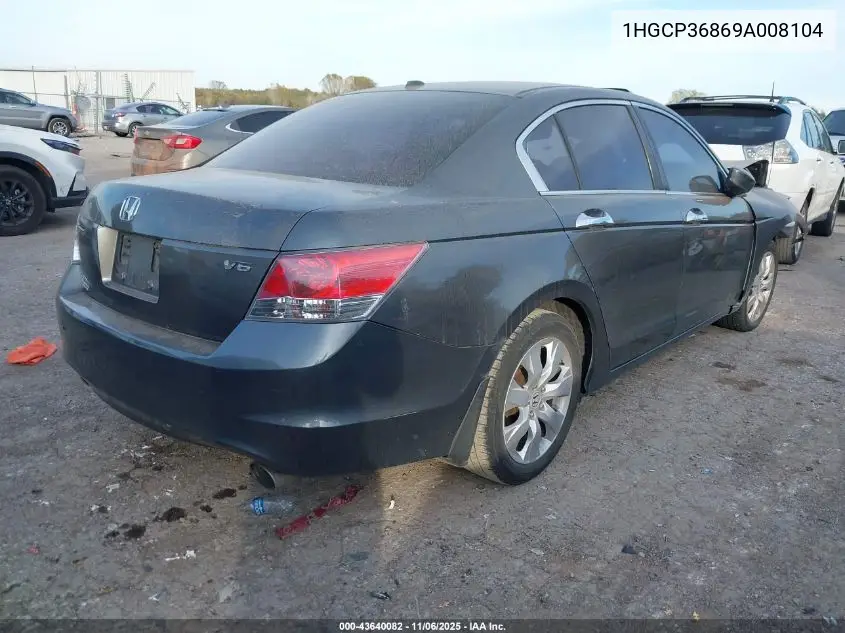 1HGCP36869A008104 2009 Honda Accord 3.5 Ex-L
