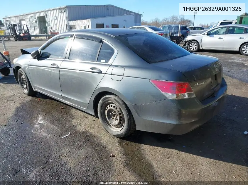 1HGCP26329A001326 2009 Honda Accord 2.4 Lx