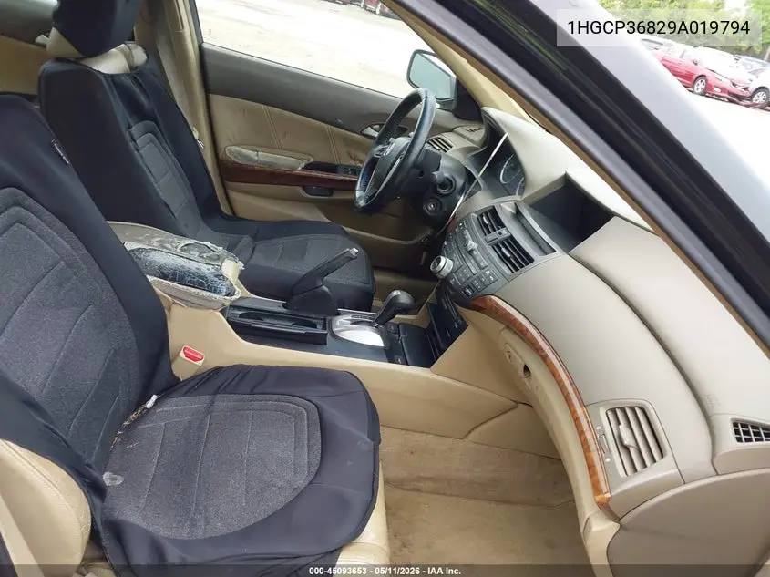2009 Honda Accord 3.5 Ex-L VIN: 1HGCP36829A019794 Lot: 45093653