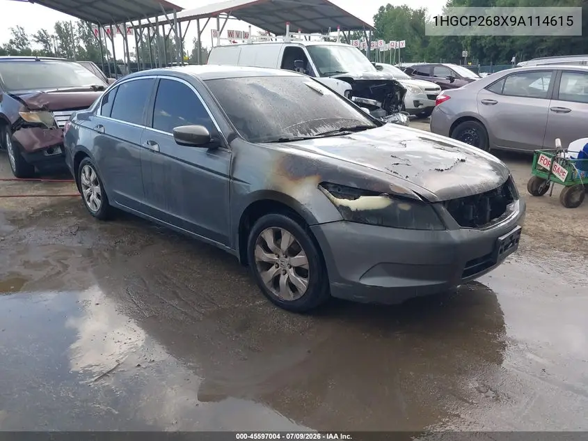 2009 Honda Accord 2.4 Ex-L VIN: 1HGCP268X9A114615 Lot: 45597004