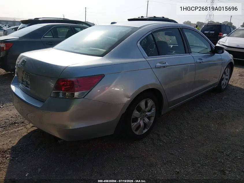 2009 Honda Accord 2.4 Ex-L VIN: 1HGCP26819A015696 Lot: 45635594