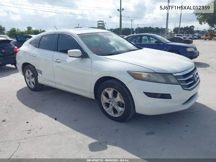 5J6TF1H5XAL012359 2010 Honda Accord Crosstour Exl