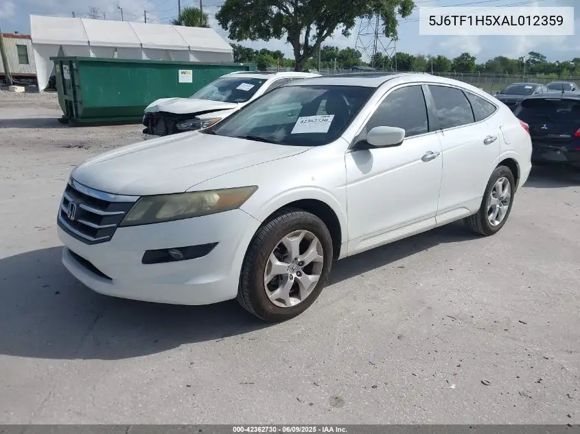 5J6TF1H5XAL012359 2010 Honda Accord Crosstour Exl