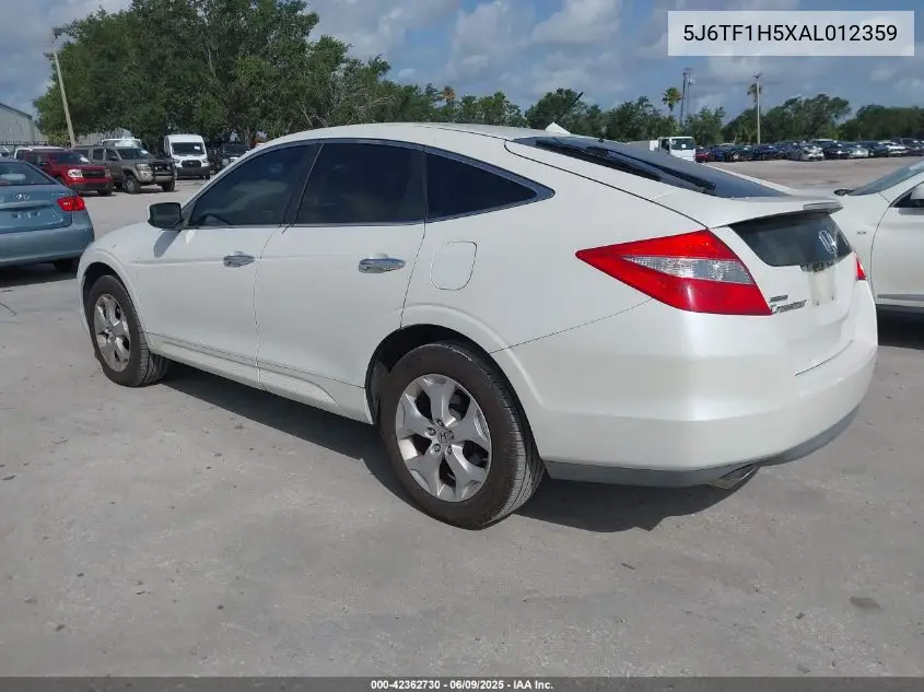 5J6TF1H5XAL012359 2010 Honda Accord Crosstour Exl