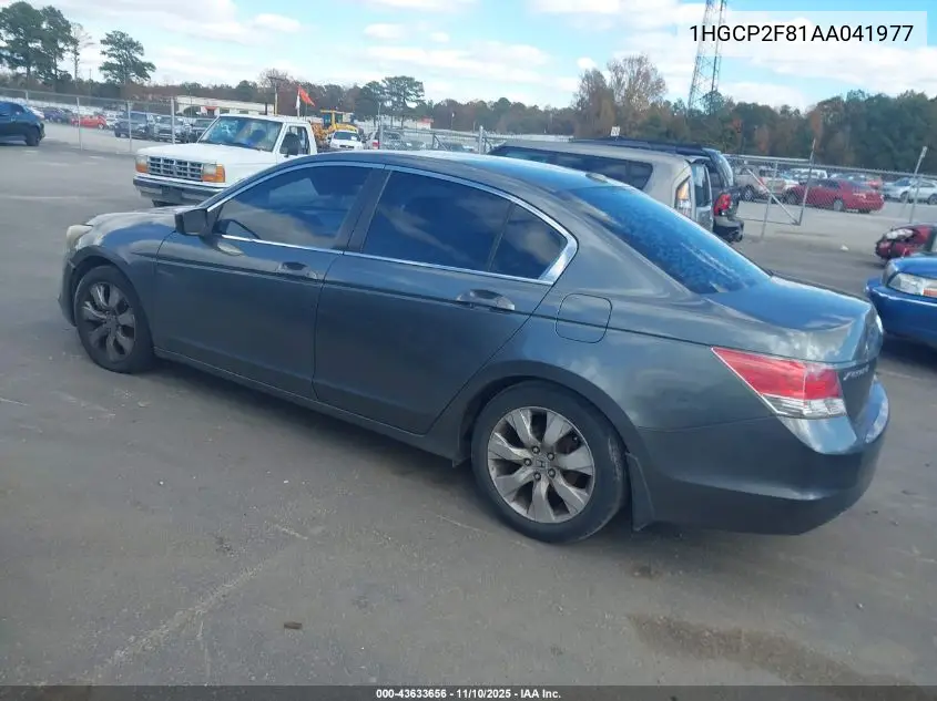 1HGCP2F81AA041977 2010 Honda Accord 2.4 Ex-L