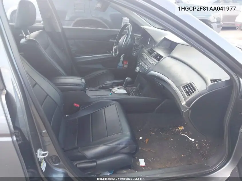 1HGCP2F81AA041977 2010 Honda Accord 2.4 Ex-L