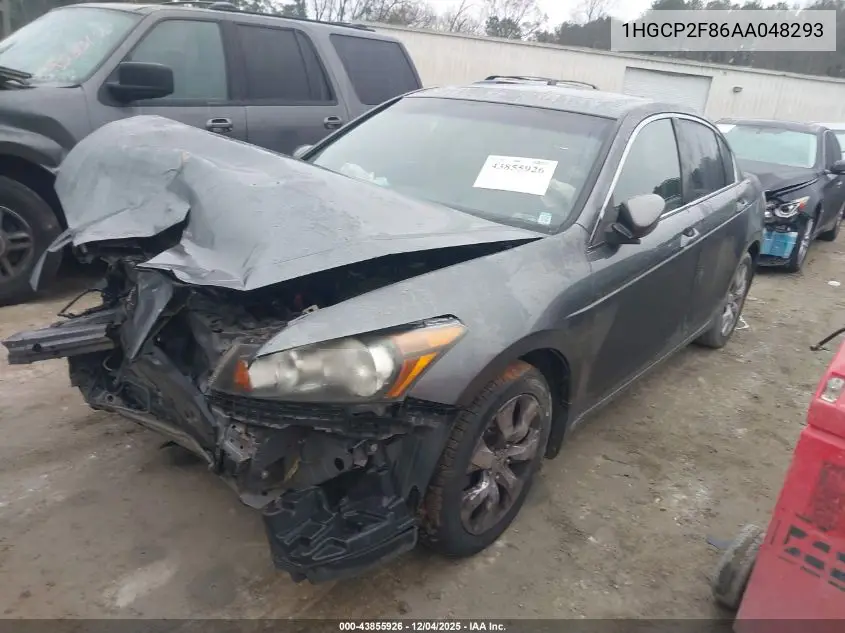 1HGCP2F86AA048293 2010 Honda Accord 2.4 Ex-L