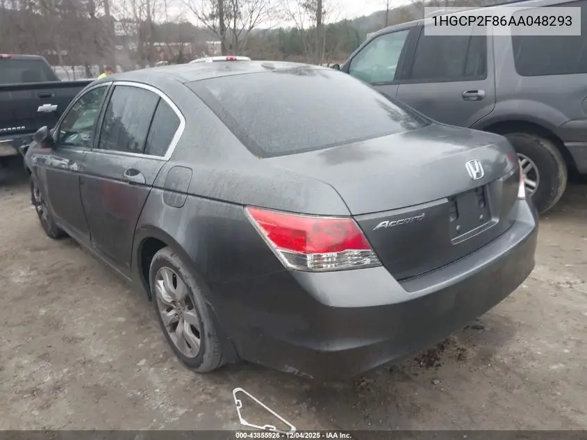 1HGCP2F86AA048293 2010 Honda Accord 2.4 Ex-L