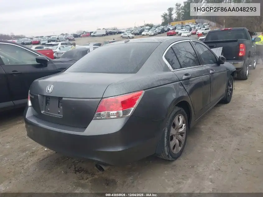 1HGCP2F86AA048293 2010 Honda Accord 2.4 Ex-L