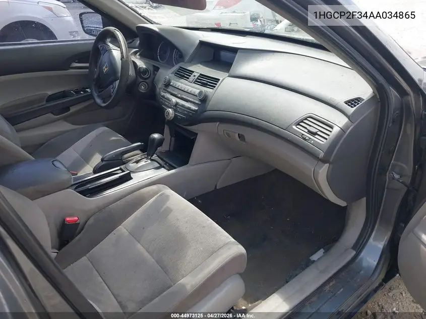 1HGCP2F34AA034865 2010 Honda Accord 2.4 Lx