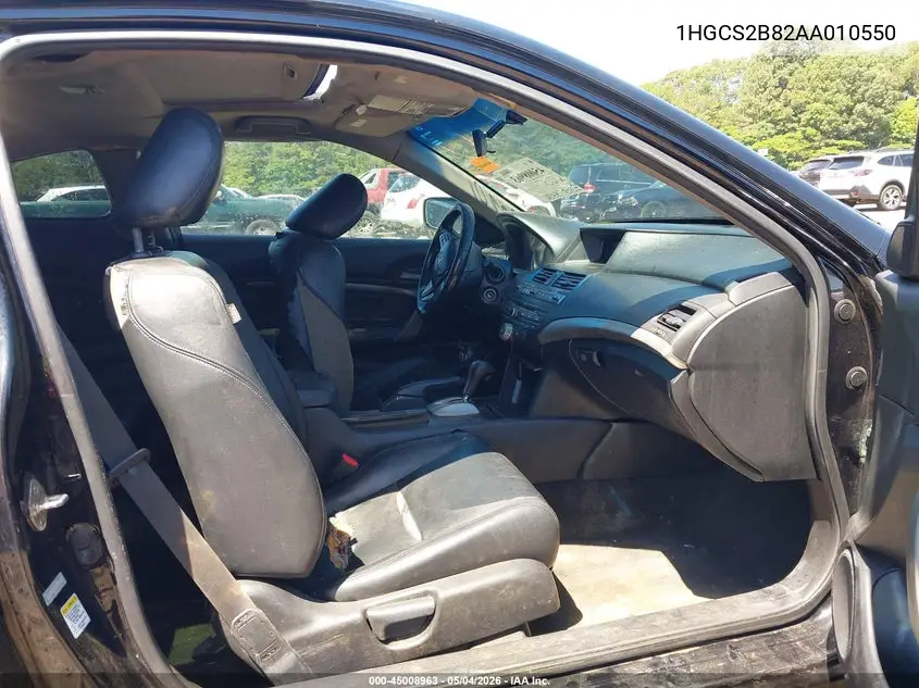 2010 Honda Accord 3.5 Ex-L VIN: 1HGCS2B82AA010550 Lot: 45008963