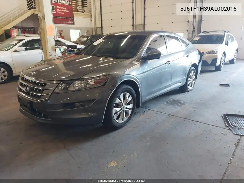 2010 Honda Accord Crosstour Ex VIN: 5J6TF1H39AL002016 Lot: 45560451